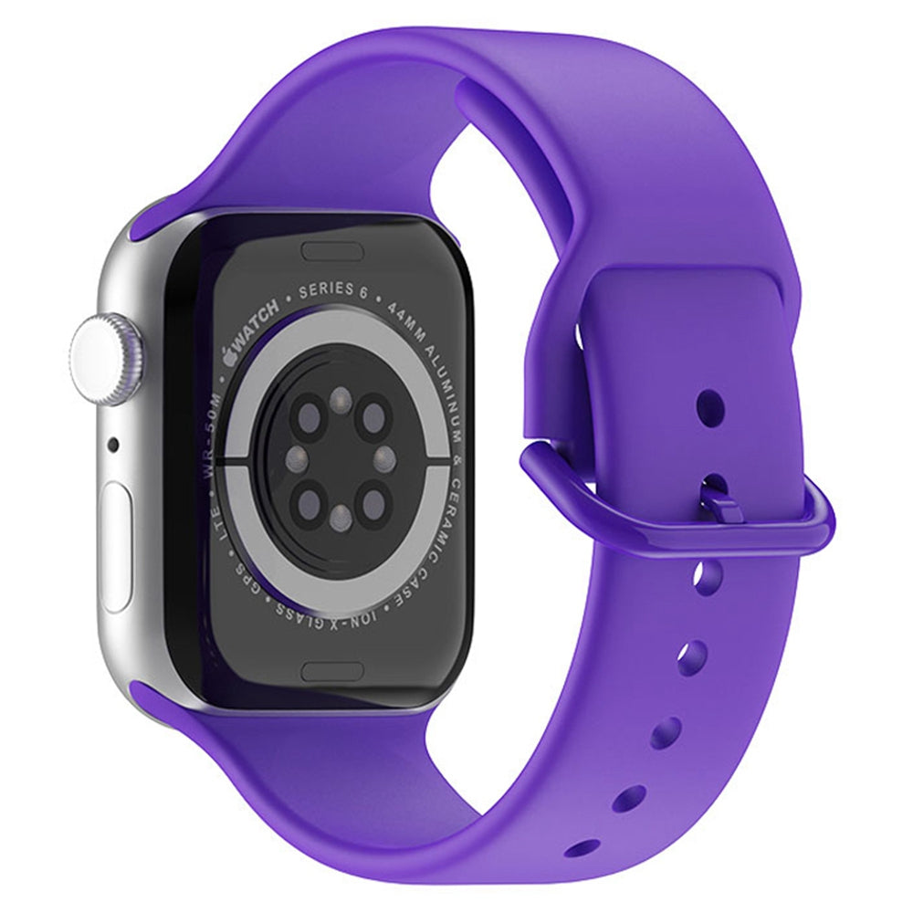 For Apple Watch Ultra 2 49mm Series 9 45mm SE (2023) 44mm Ultra 49mm 8 7 45mm 6 5 4 SE (2022) SE 44mm 3 2 1 42mm Silicone Watch Band Pin Buckle Quick Release Wrist Strap Replacement For Apple Watch Ultra 2 49mm Series 9 45mm SE (2023) 44mm Ultra 49mm 8 7 45mm 6 5 4 SE (2022) SE 44mm 3 2 1 42mm Silicone Watch Band Pin Buckle Quick Release Wrist Strap Replacement